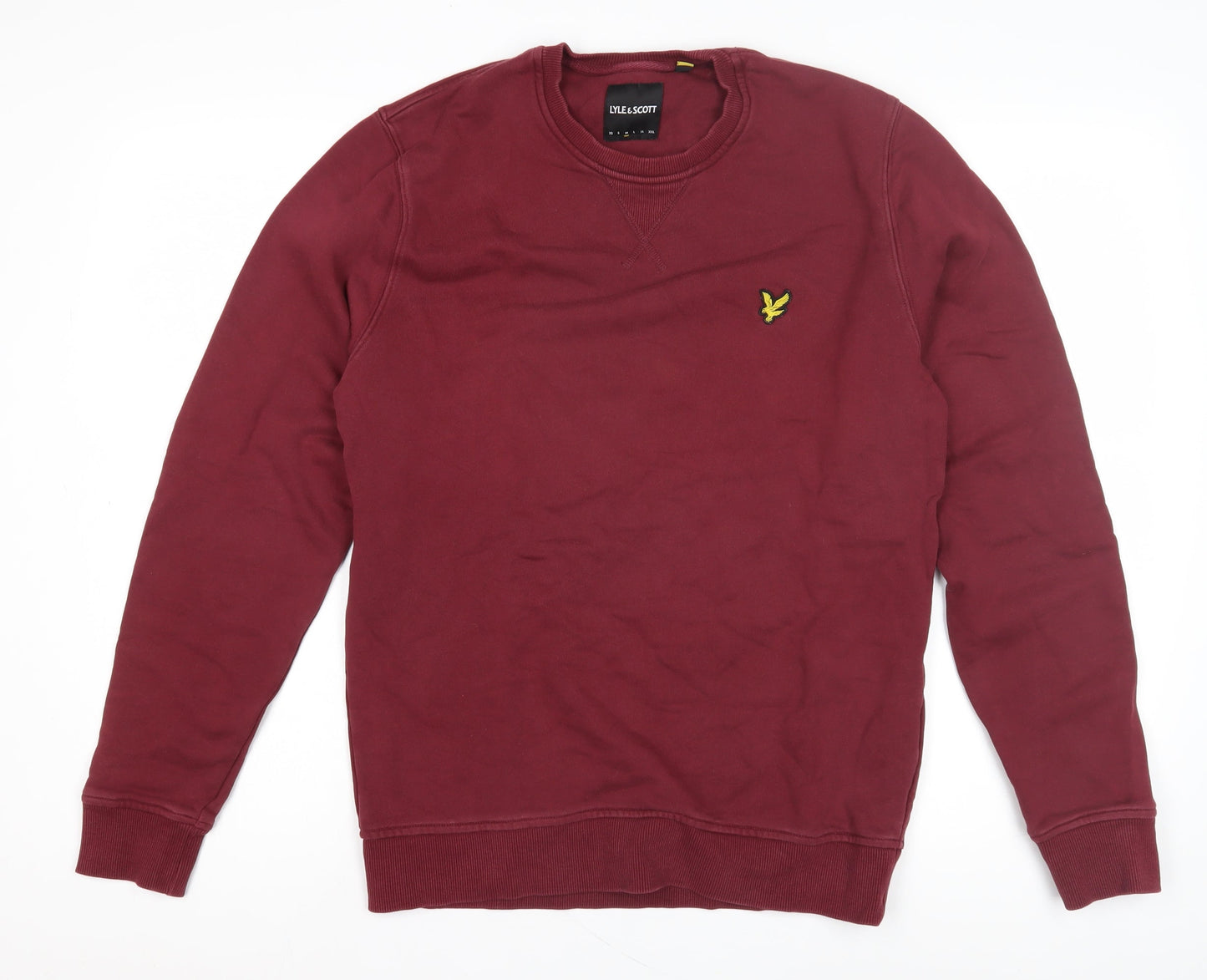 Unisex Adults UK Size M Lyle & Scott Red Jersey T-Shirt
