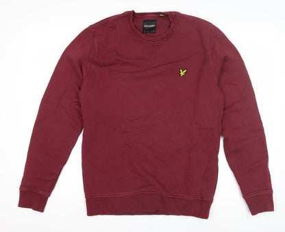 Unisex Adults UK Size M Lyle & Scott Red Jersey T-Shirt