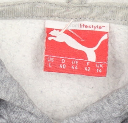 Puma Women's Grey Pullover Hoodie Size 14