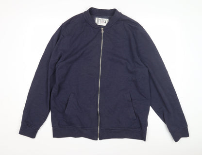 Mens UK Size L Red Herring Blue Basic Jacket