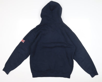 Mens UK Size S Oxford University Blue Pullover Hoodie