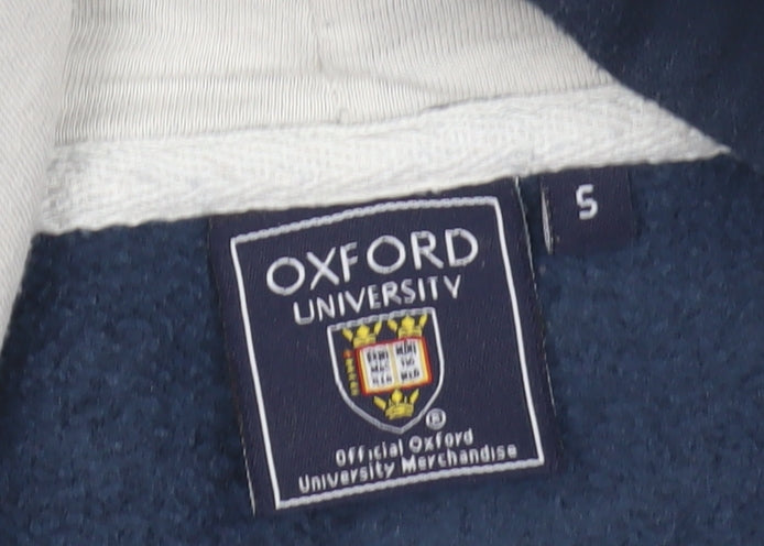 Mens UK Size S Oxford University Blue Pullover Hoodie