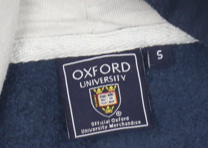 Mens UK Size S Oxford University Blue Pullover Hoodie