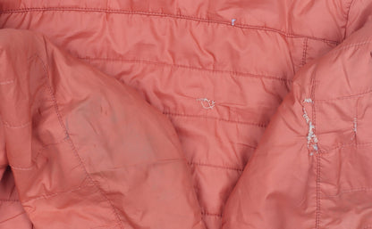 Decathlon Girls Orange Puffer Jacket - 14 Years, Hooded, Mid-Length