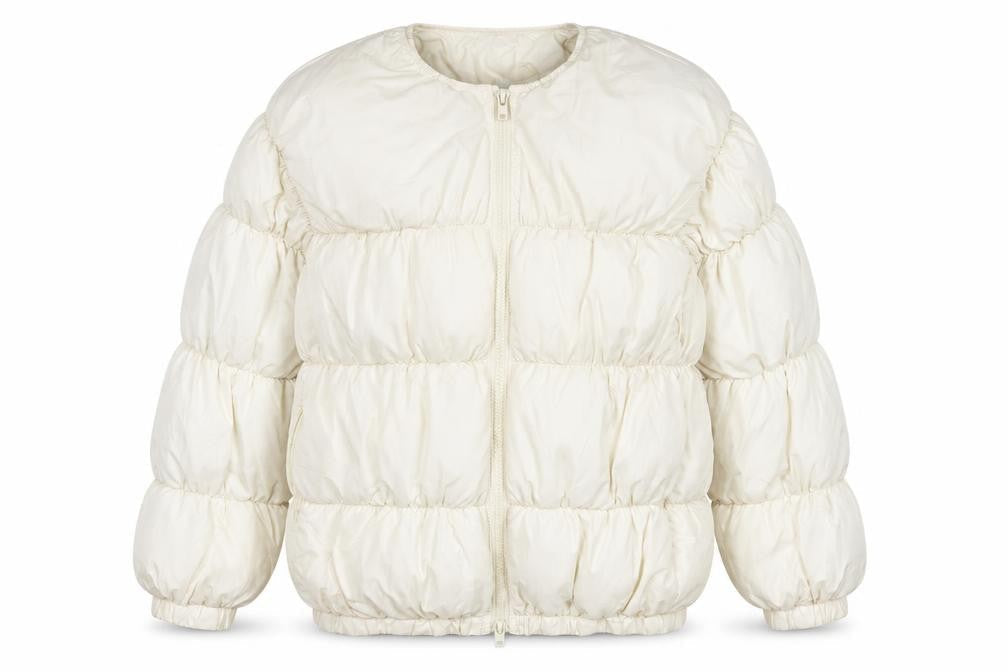 Womens UK Size S PRETTYLITTLETHING Ivory Puffer Jacket