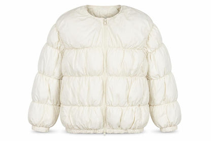 Womens UK Size S PRETTYLITTLETHING Ivory Puffer Jacket
