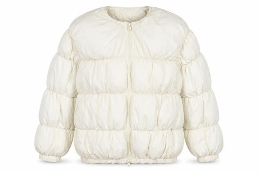 Womens UK Size S PRETTYLITTLETHING Ivory Puffer Jacket