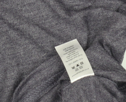 Ethel Austin Grey Women's Tunic V-Neck Size 8 Relaxed Fit