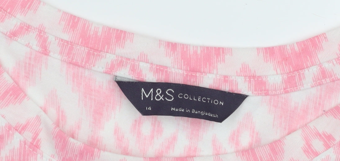 Womens UK Size 14 Marks and Spencer Pink  Tank