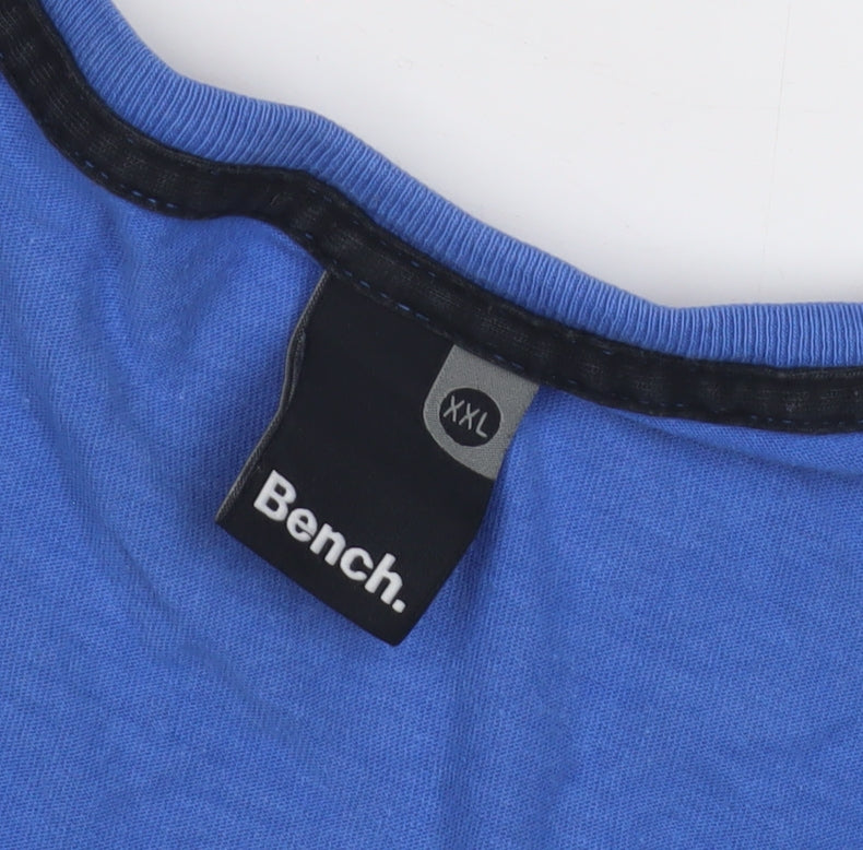 Bench Men's Blue Graphic T-shirt Size 2XL