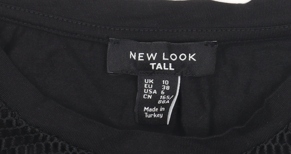 New Look Women's Black Tall T-Shirt, UK 10