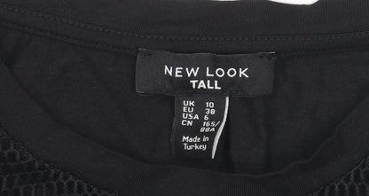 New Look Women's Black Tall T-Shirt, UK 10