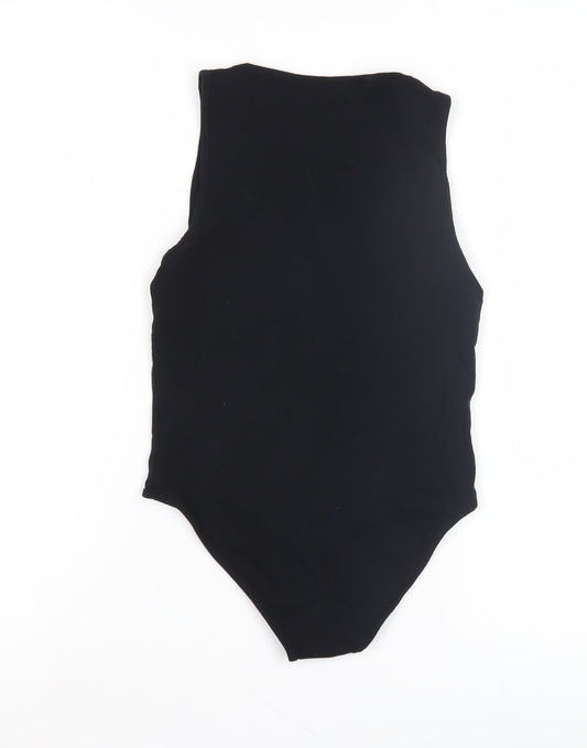 Topshop Women’s Black Bodysuit - Petite Size 8