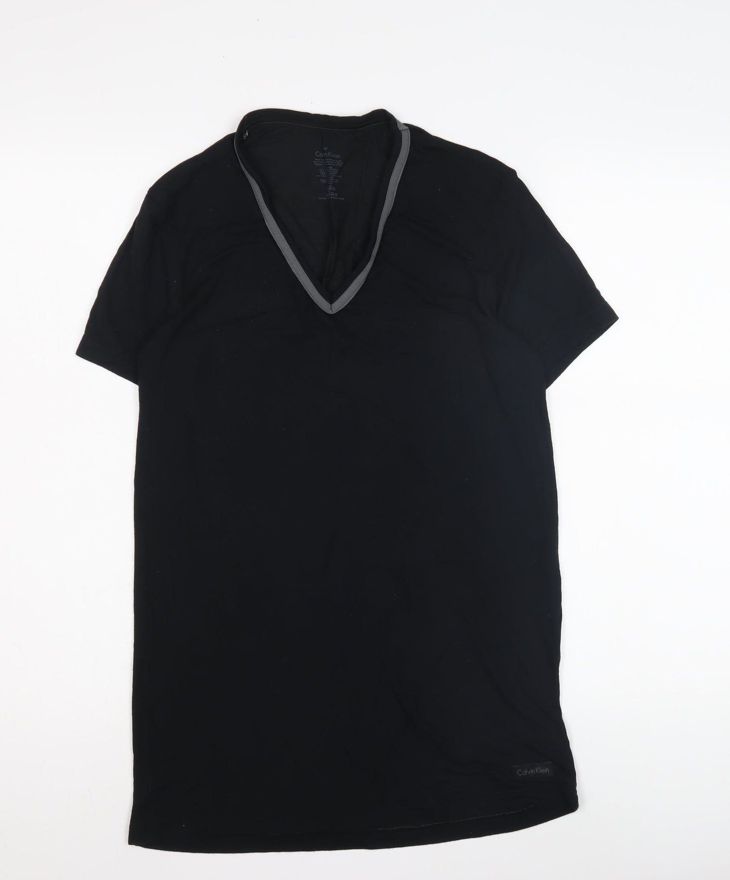 Calvin Klein Women's Black Slim Fit T-Shirt, Small