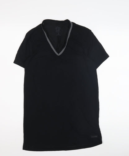 Calvin Klein Women's Black Slim Fit T-Shirt, Small