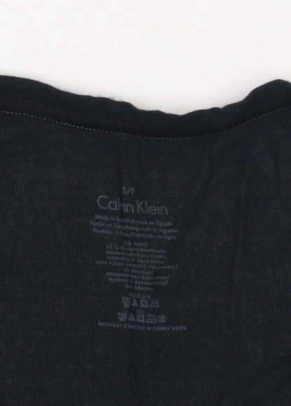 Calvin Klein Women's Black Slim Fit T-Shirt, Small