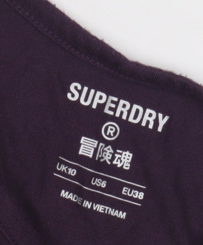 Superdry Women's Purple Tank Top UK10 Activewear