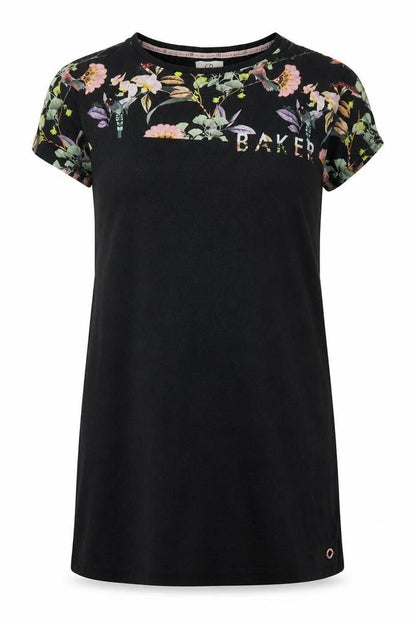 Ted Baker Women's Black Floral Nightshirt Size 12