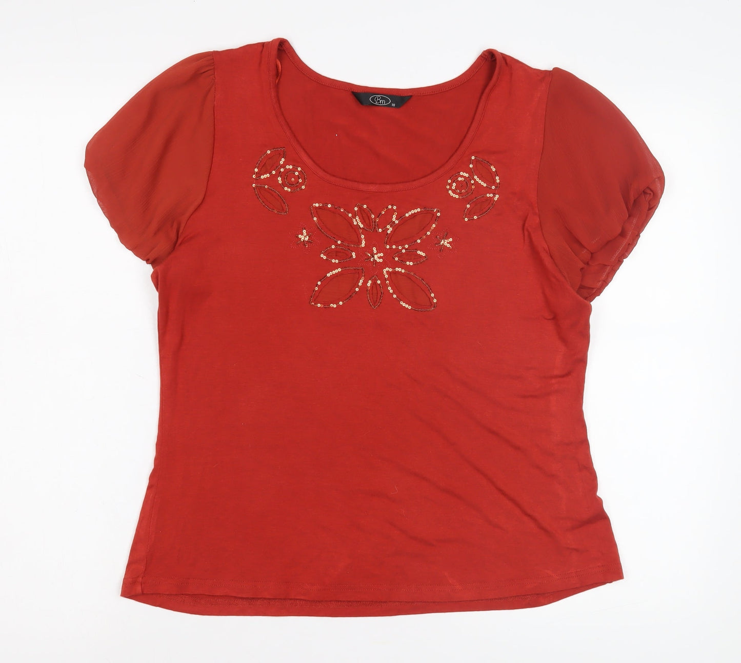 Womens UK Size 18 BM Red  T-Shirt