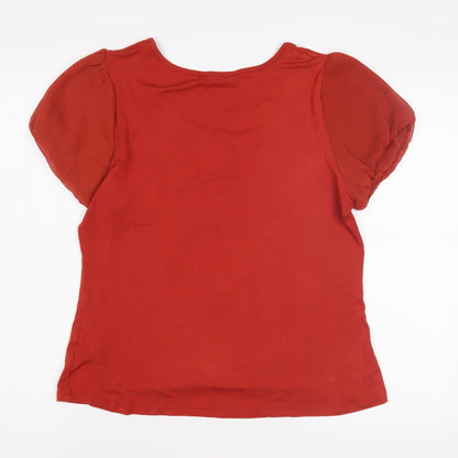 Womens UK Size 18 BM Red  T-Shirt