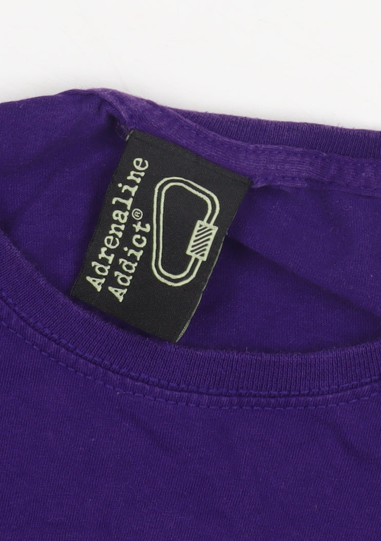 Adrenaline Addict Women's Purple T-Shirt M