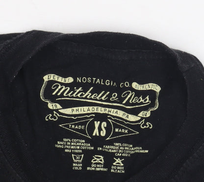 Mitchell & Ness Boys Black XS Graphic NBA T-Shirt