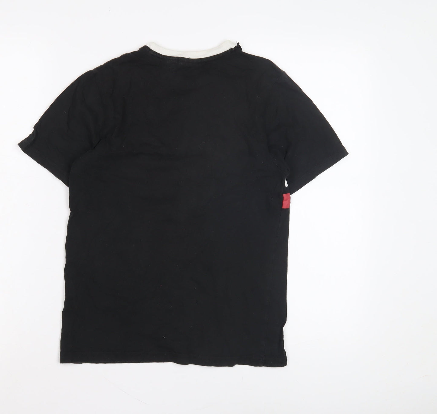 Vans Men's Black Graphic Print T-Shirt, Size M, Crew Neck