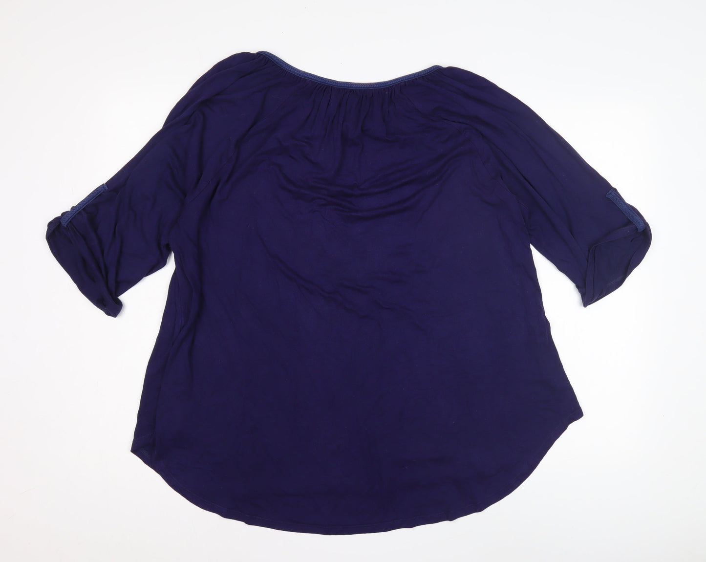 Womens UK Size S Cable & Gauge Blue Tunic Blouse