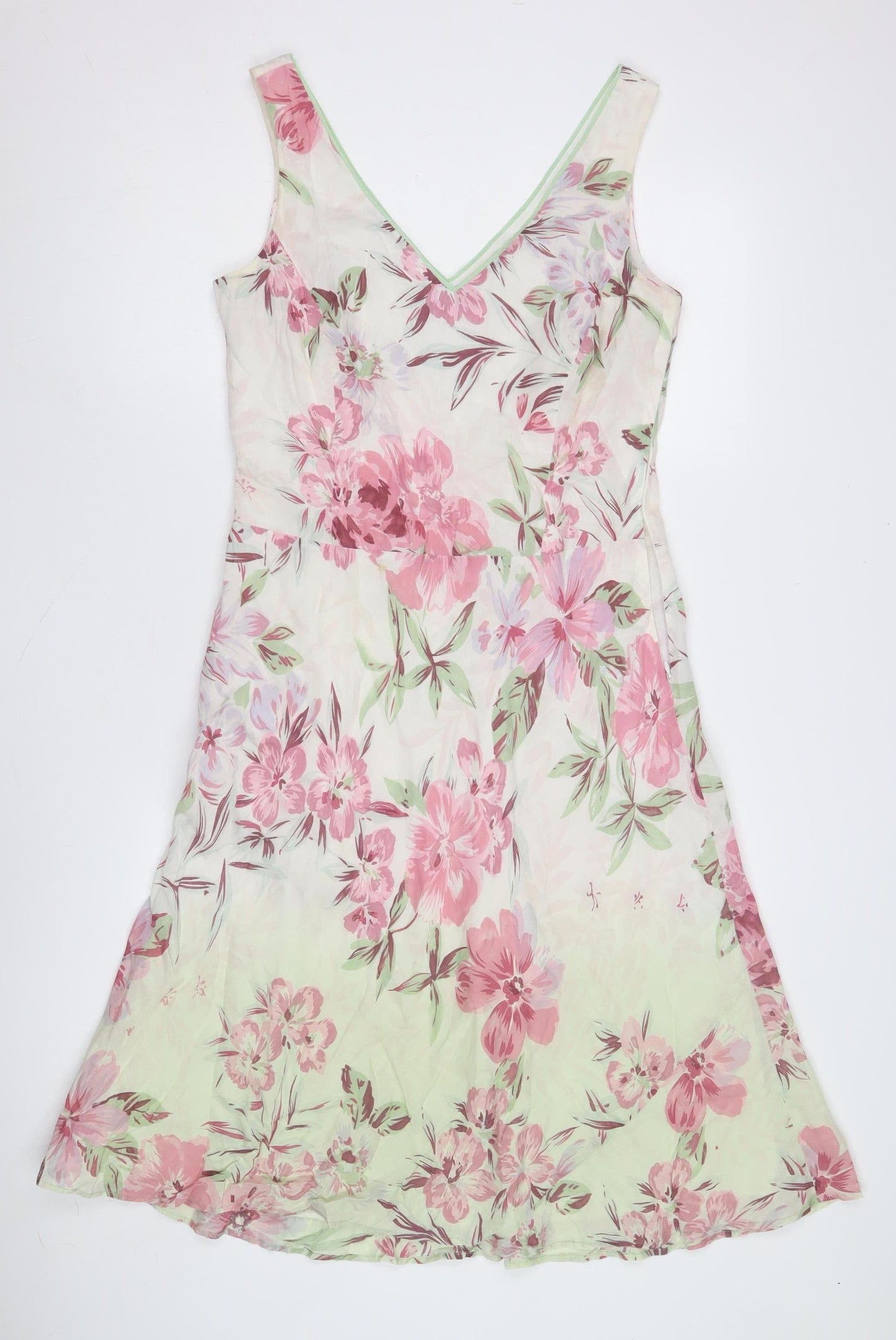 Monsoon Women's Multicoloured Floral V-Neck Dress