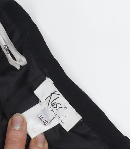 Kass Women's Black Midi Pencil Skirt - Size 14