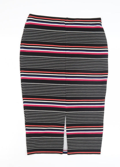 Marks and Spencer Women's Striped Skirt - Size 8