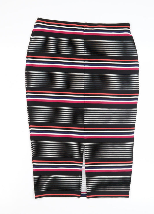 Marks and Spencer Women's Striped Skirt - Size 8