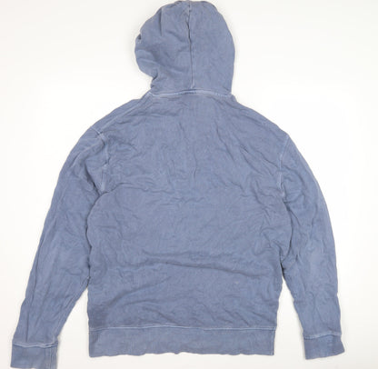 Mens UK Size L COLLUSION Blue Pullover Hoodie