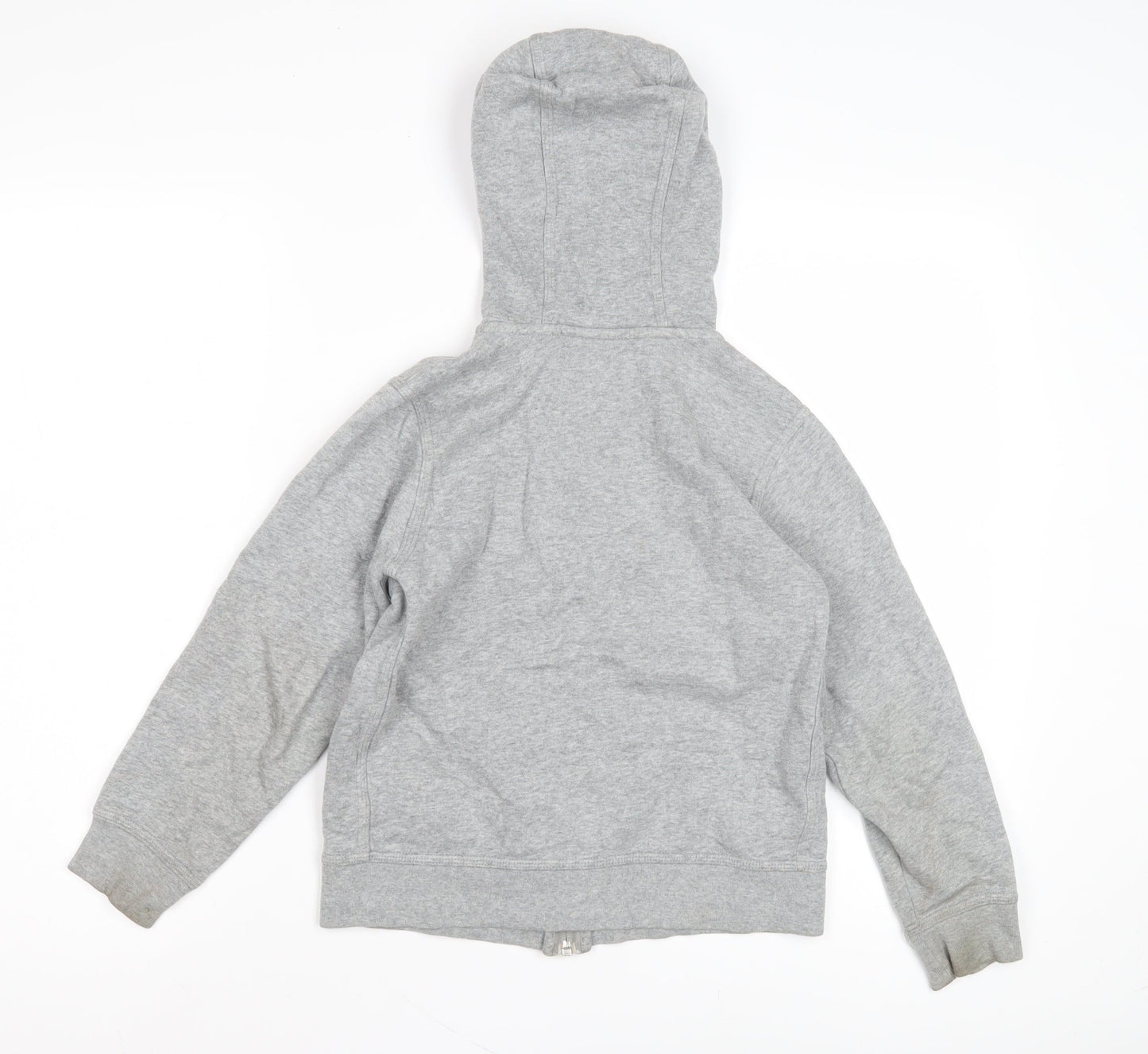 Nike Boys Grey Full Zip Hoodie, 8-10 Years, Logo Accent