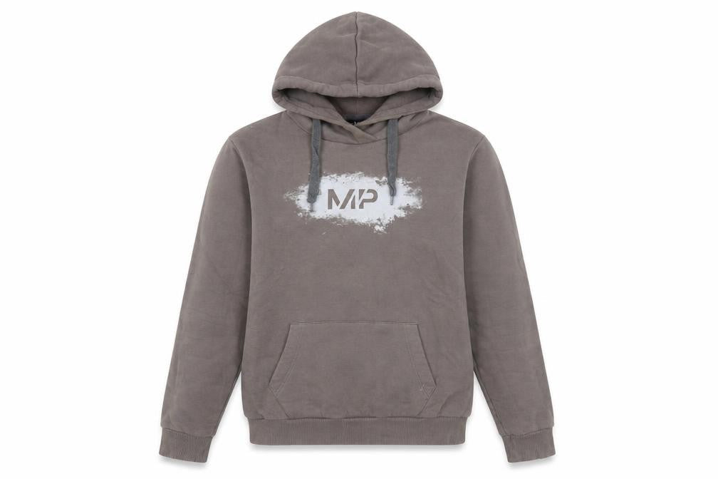 Unisex Adults UK Size XS MP Grey Pullover Hoodie
