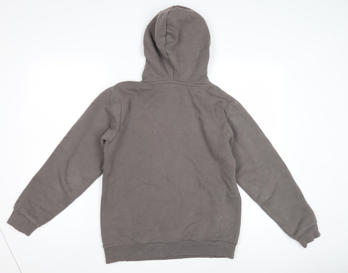 Unisex Adults UK Size XS MP Grey Pullover Hoodie