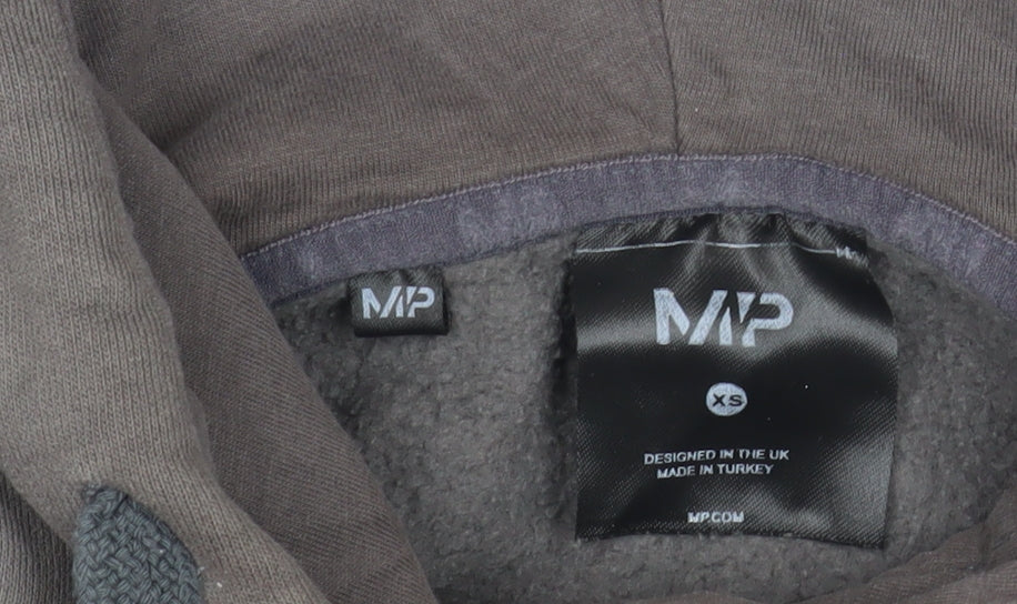 Unisex Adults UK Size XS MP Grey Pullover Hoodie