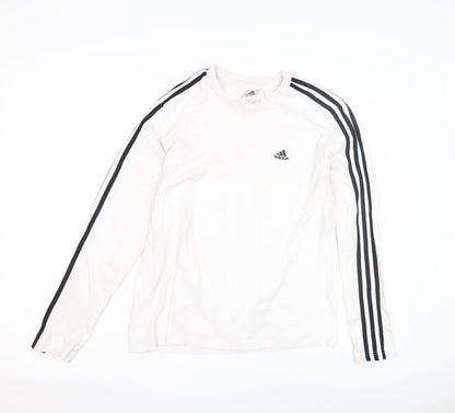Adidas Unisex White Pullover Sweatshirt L