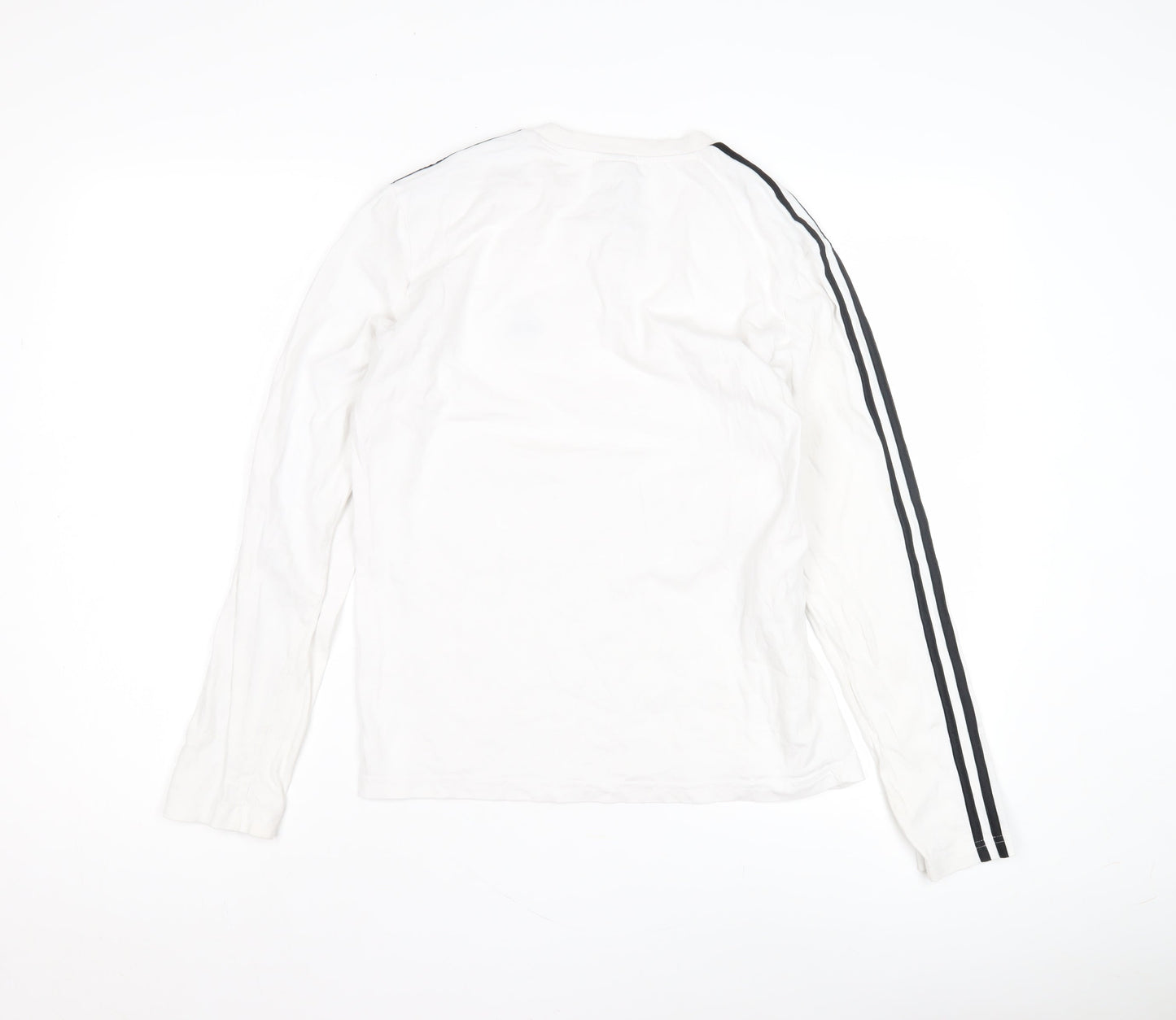 Adidas Unisex White Pullover Sweatshirt L