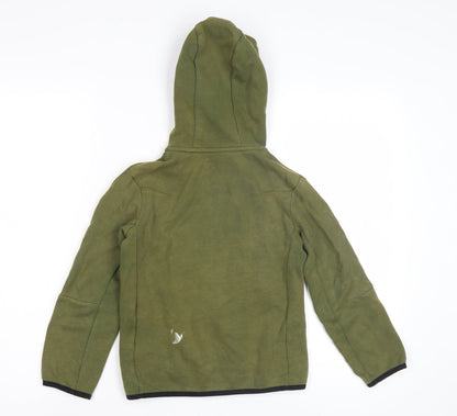 Nike Boys Green Full Zip Hoodie Size 7 Years