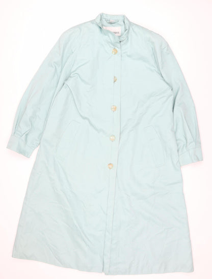 Four Seasons Women's Blue Trench Coat, Size 12