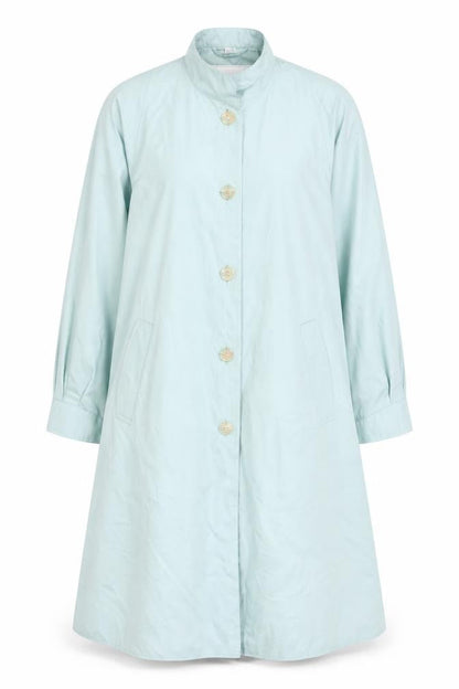 Womens UK Size 12 Four Seasons Blue Trench Coat