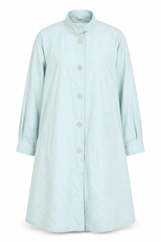 Womens UK Size 12 Four Seasons Blue Trench Coat