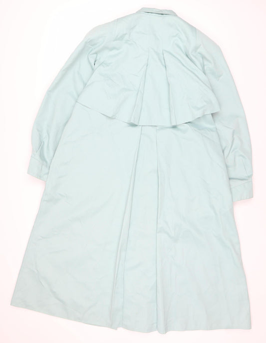 Four Seasons Women's Blue Trench Coat, Size 12