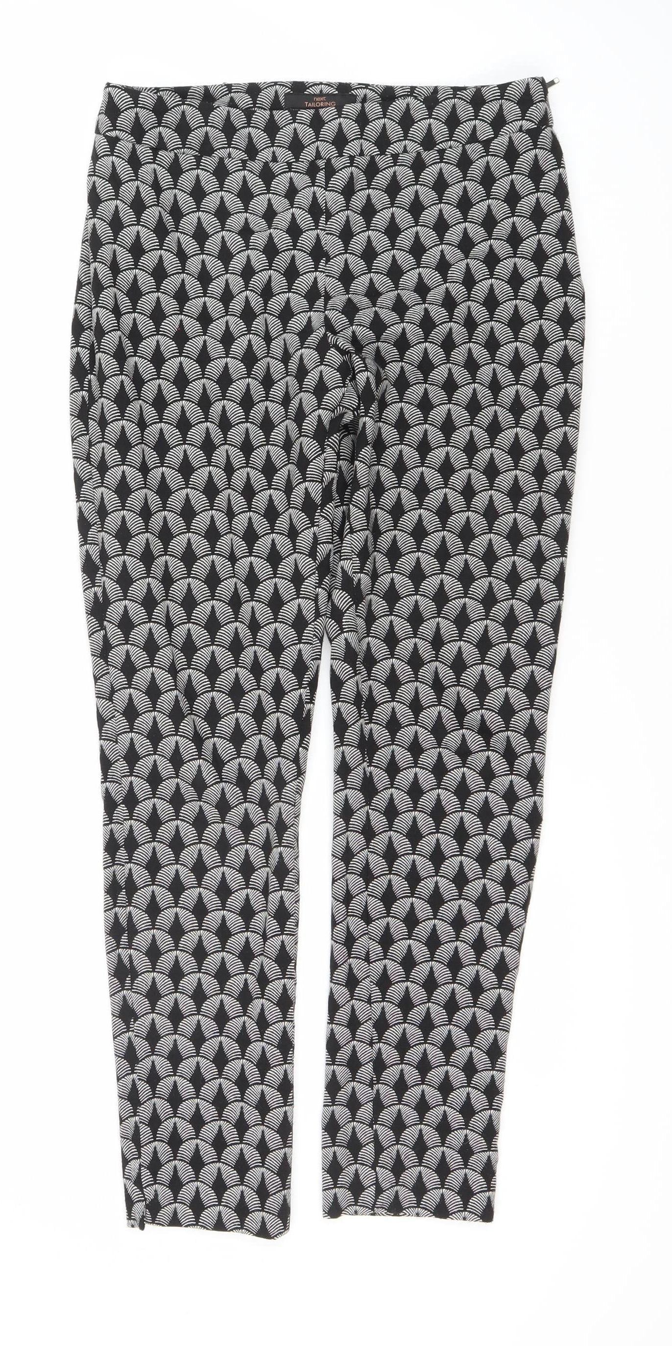 Womens UK Size 8 NEXT   Black Trousers