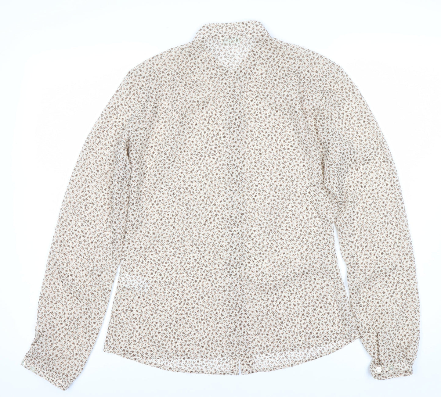 Womens UK Size 10 Marks and Spencer Brown  Button-Up