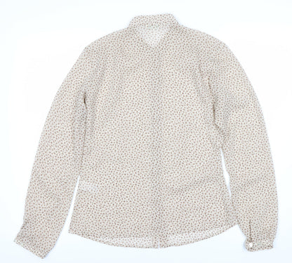 Womens UK Size 10 Marks and Spencer Brown  Button-Up