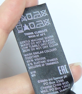 Marks and Spencer Women's Blue Striped Skirt, Size 18