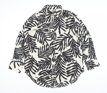 Womens UK Size M H&M Black  Button-Up