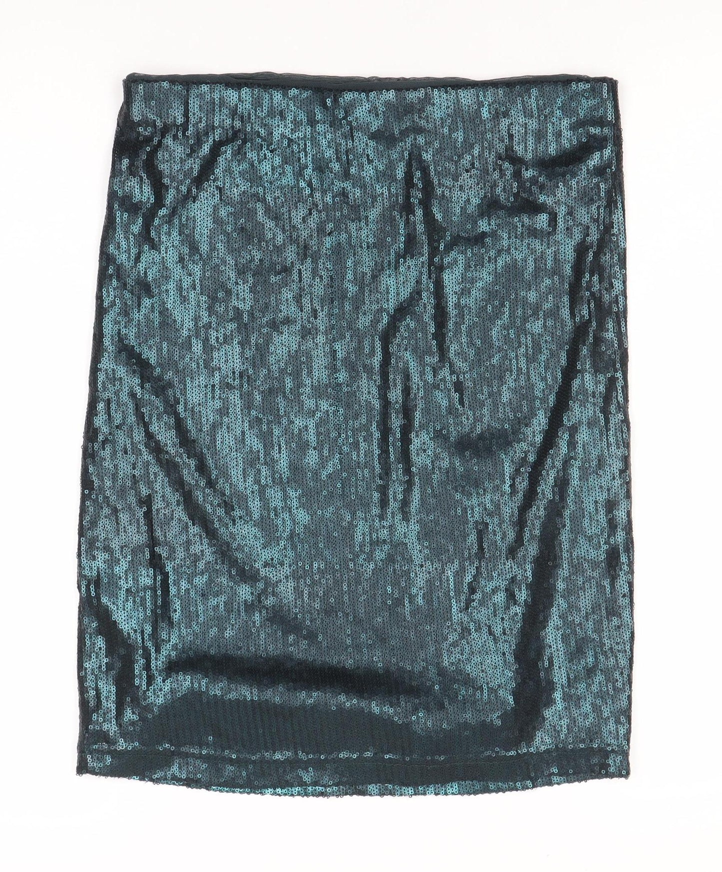 Oasis Women’s Green Sequin Pencil Skirt Size S